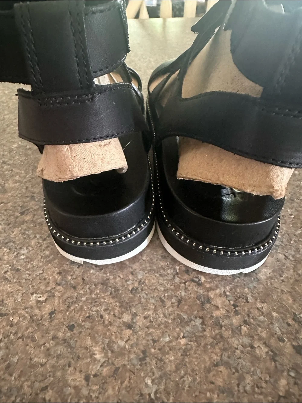Sorel Black roaming studded Strappy Platform Sandals for Women